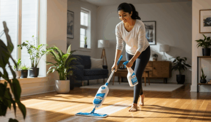 How to clean a wooden floor